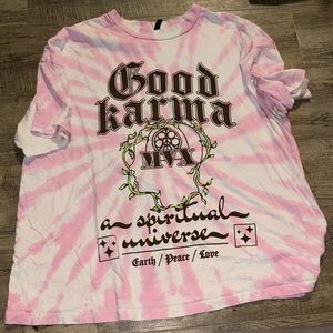pink good karma shirt
